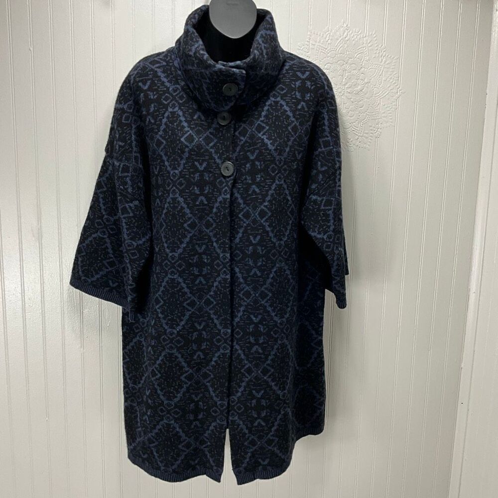 CHIARAMENTE Wool Blend Long Cardigan